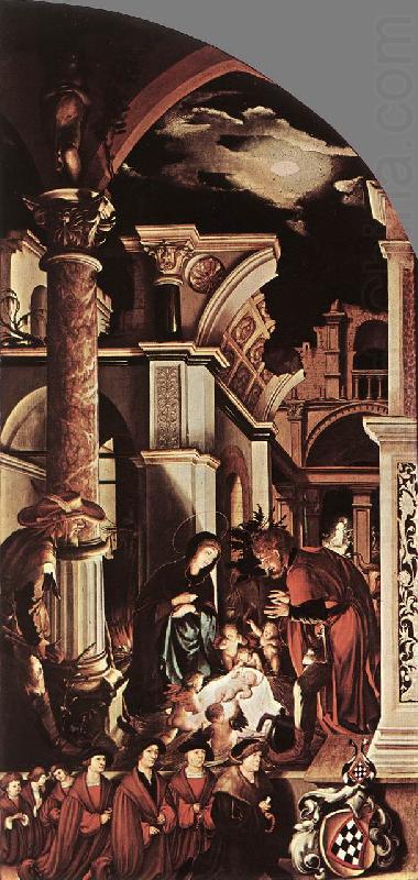HOLBEIN, Hans the Younger The Oberried Altarpiece (right wing) sf china oil painting image